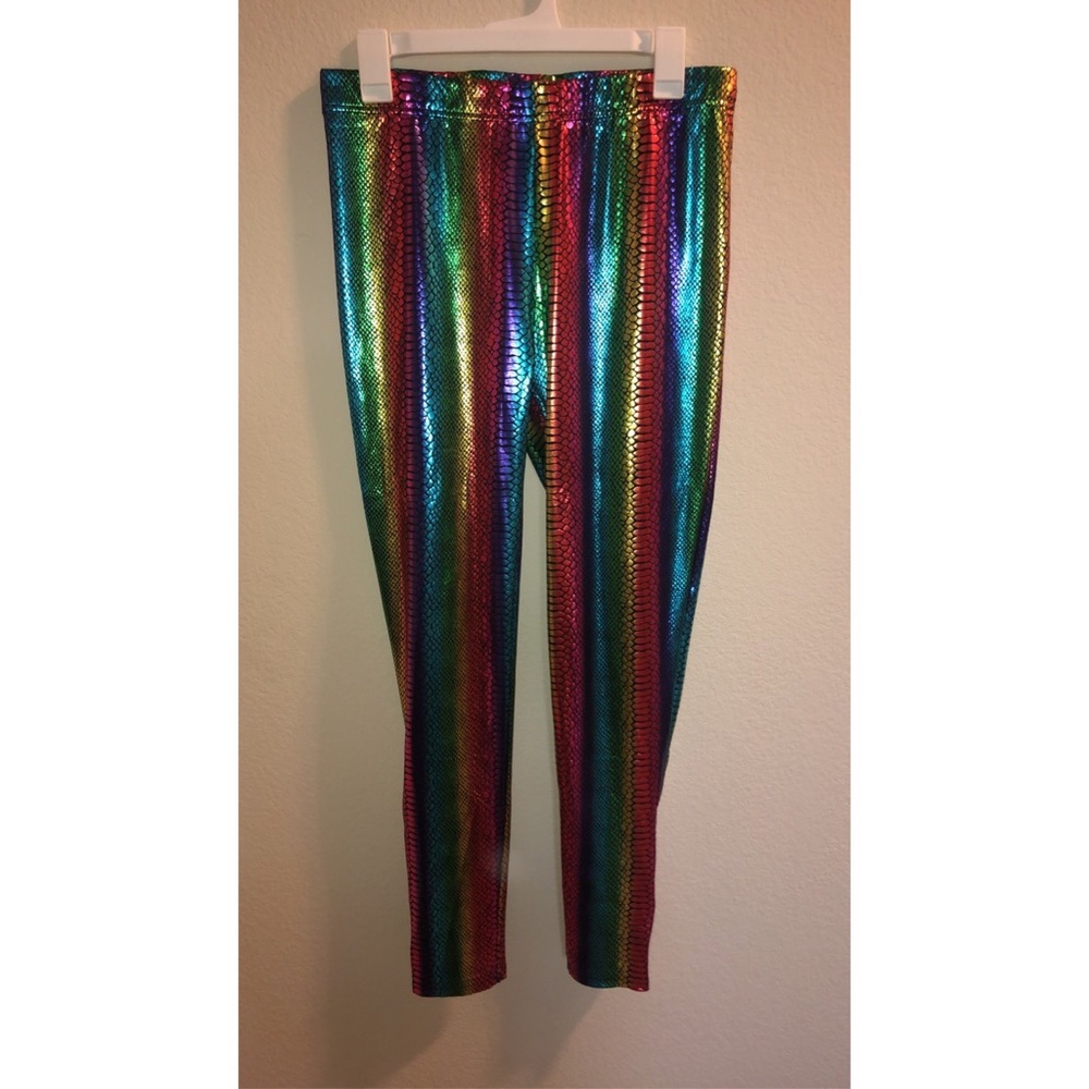 Fashion Nova Rainbow Snakeskin Tights